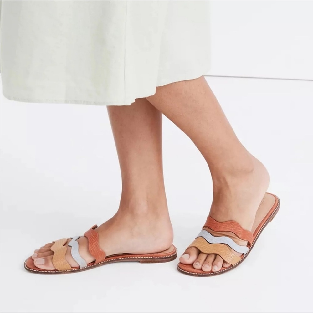Madewell The Wave Slide Sandals Size 9